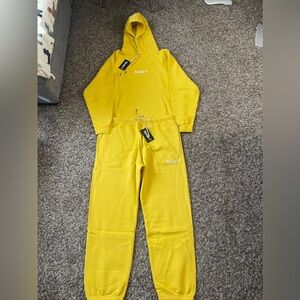 Sinclair Mustard Yellow Hoodie and Sweatpants Set Size XXL